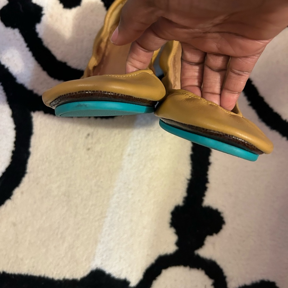 Tieks Mustard Yellow Women's Flats - Picture 4 of 9